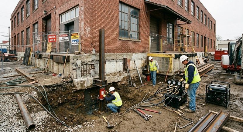 Building Foundation Repair in Turtle Creek, PA