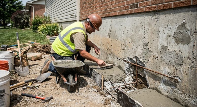 Concrete Foundation Repair in East Pittsburgh, PA