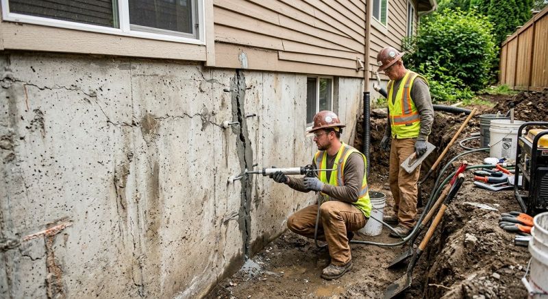 Cracked Foundation Repair in Jones Mills, PA