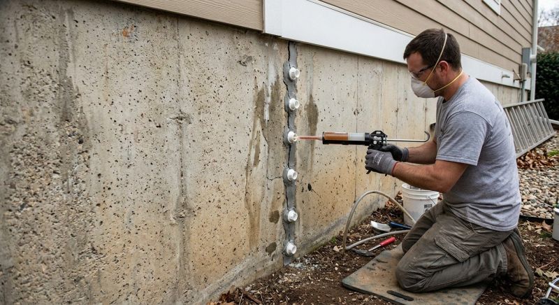 Foundation Crack Sealing in Westmoreland County, PA