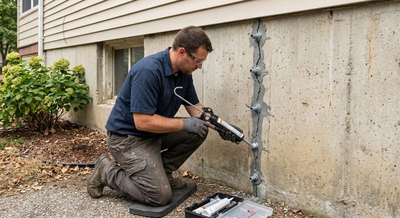 Foundation Crack Sealing in Westmoreland County, PA