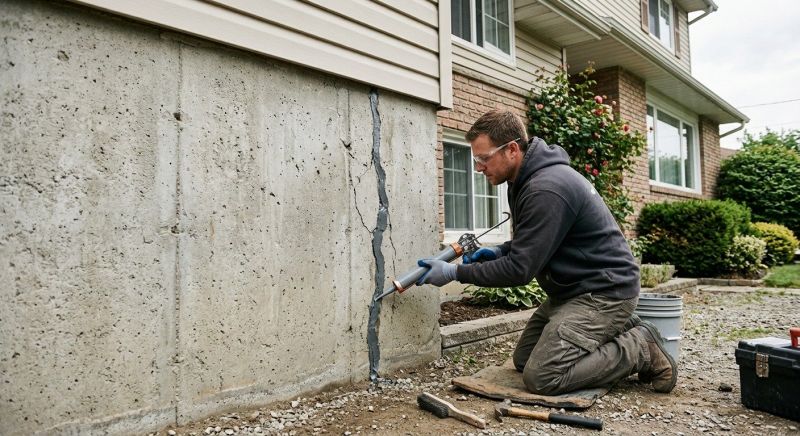 Foundation Crack Sealing in Westmoreland County, PA