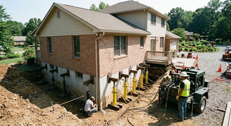 Foundation Jacking in Trafford, PA