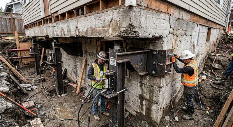 Foundation Lifting in Donegal, PA