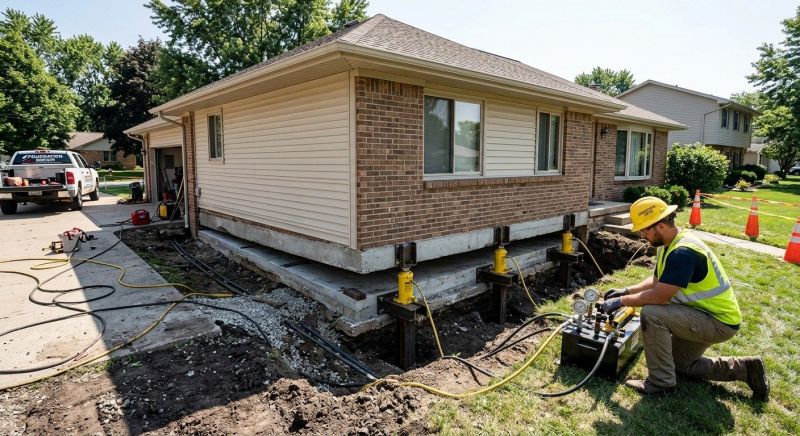 Foundation Lifting in Ligonier, PA