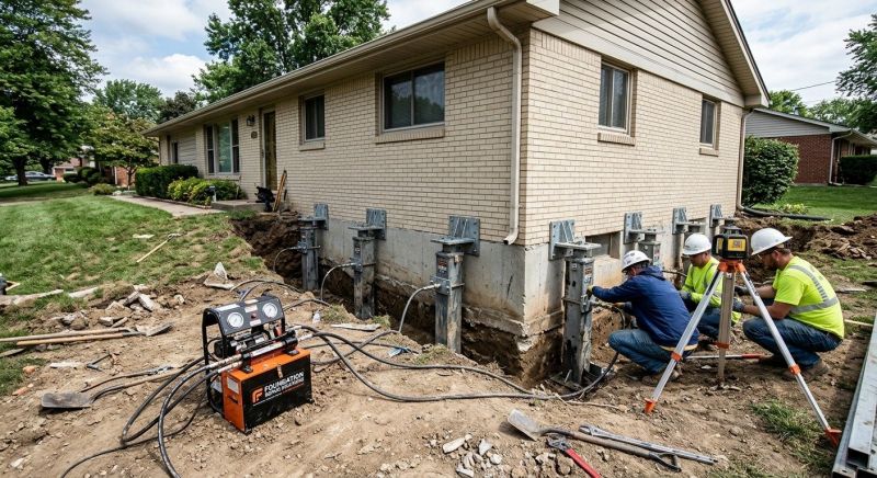 Foundation Pier Leveling in Westmoreland County, PA
