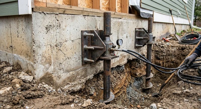 Foundation Pier Leveling in Westmoreland County, PA