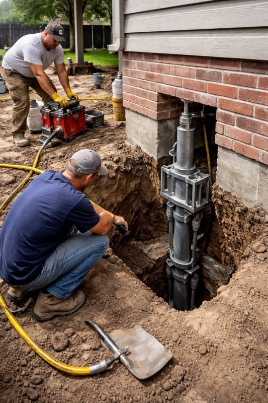 Foundation Pier Repair in Westmoreland County, PA