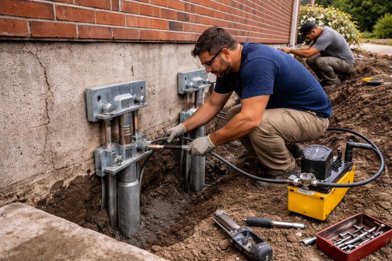 Foundation Pier Repair in Westmoreland County, PA