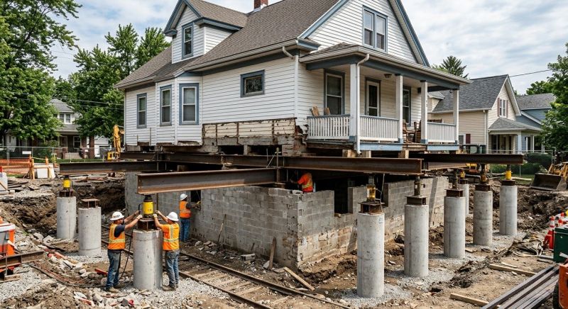 Foundation Raising in Indian Head, PA