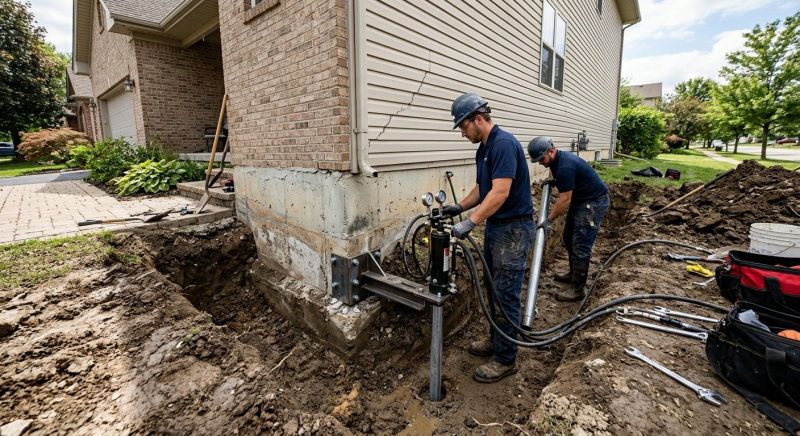 Foundation Settlement Repair in Westmoreland County, PA