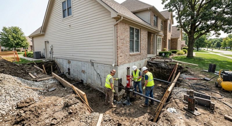 Foundation Settlement Repair in Westmoreland County, PA