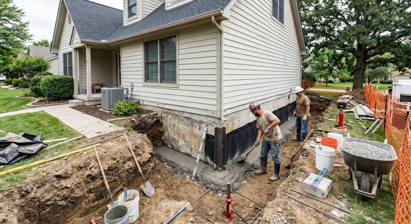 Foundation Settlement Repair in Westmoreland County, PA