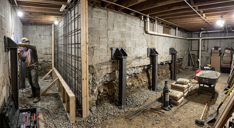 Foundation Stabilizing in Trafford, PA