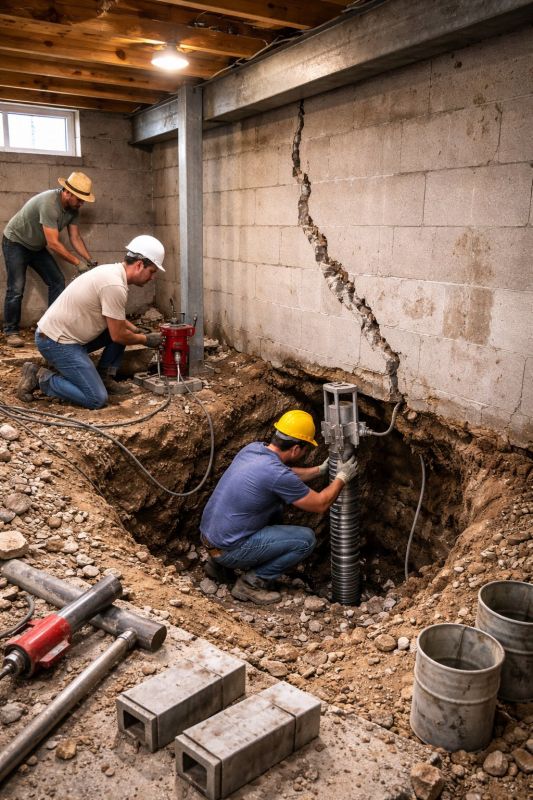 Foundation Structural Repair in Mount Pleasant, PA