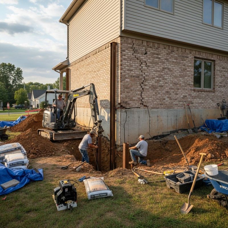 Foundation Structural Repair in Perryopolis, PA