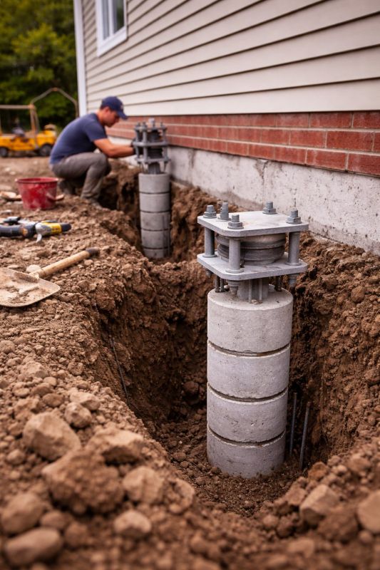 Helical Piers Installation in Westmoreland County, PA