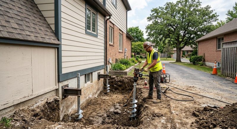 Helical Piers Installation in Westmoreland County, PA