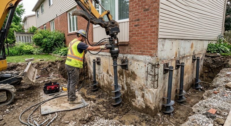 Helical Pile Installation in Westmoreland County, PA