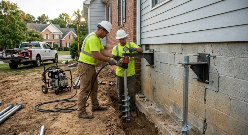 Helical Pile Installation in Westmoreland County, PA