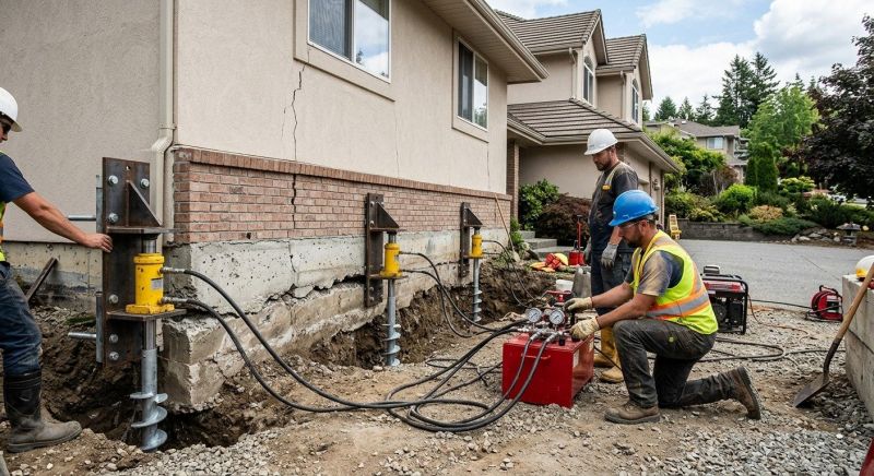 Sinking Foundation Lifting in Westmoreland County, PA