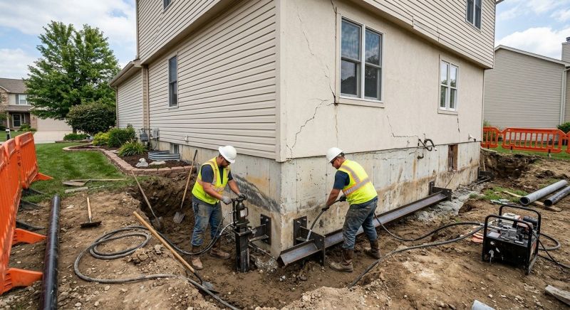 Sinking Foundation Repair in Mount Pleasant, PA
