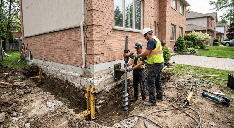 Sinking Foundation Repair in Wilmerding, PA